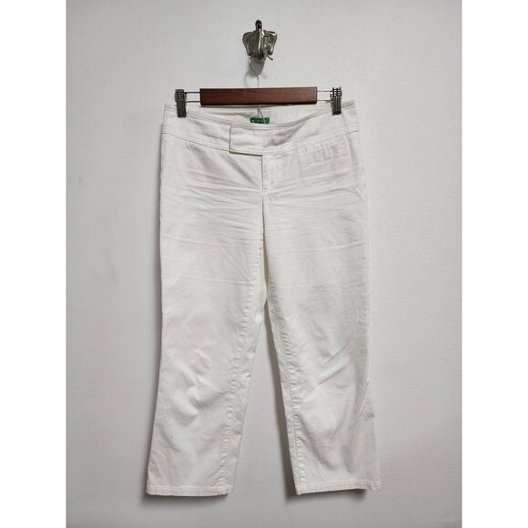 Jeans Crop Blanc Lilly Pulitzer Palm Beach - Taille 2, Occasion Très Bon état, Style Coupé élégant été